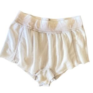Free people super soft burnout high waisted pajama lounge  Cream Sleep Shorts XS